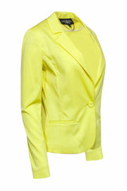 Current Boutique-Rachel Roy - Neon Yellow Single Button Blazer Sz 4