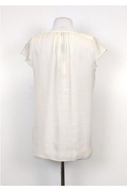 Current Boutique-Rachel Roy - White Silk Blouse Sz S