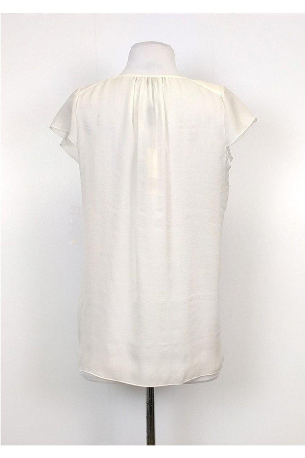 Current Boutique-Rachel Roy - White Silk Blouse Sz S