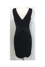 Current Boutique-Rachel Zoe - Black Satin Trim Evening Dress Sz 8