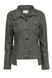 Current Boutique-Rag & Bone - Army Green Button-Front Utility Jacket Sz L