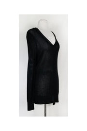 Current Boutique-Rag & Bone - Black Open Knit Sweater Sz S