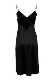 Current Boutique-Rag & Bone - Black Satin Strappy Slip Dress Sz 2