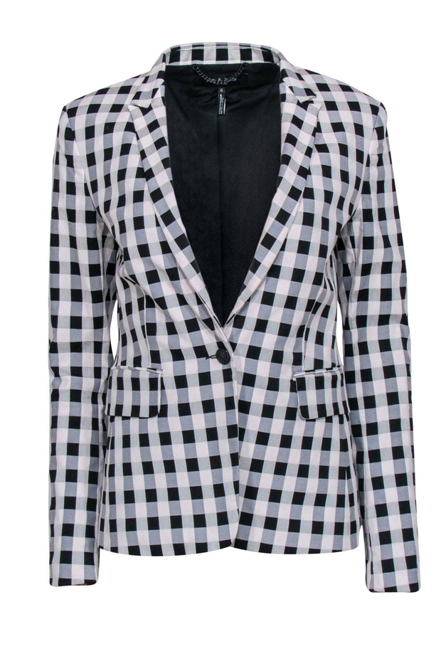 Current Boutique-Rag & Bone - Black & White Plaid Blazer Sz 6