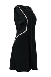 Current Boutique-Rag & Bone - Black Zip-Up Dress w/ White Accents Sz 8