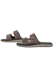 Current Boutique-Rag & Bone - Brown Suede "Tundra" Slide Sandals Sz 9