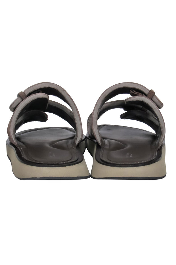 Current Boutique-Rag & Bone - Brown Suede "Tundra" Slide Sandals Sz 9