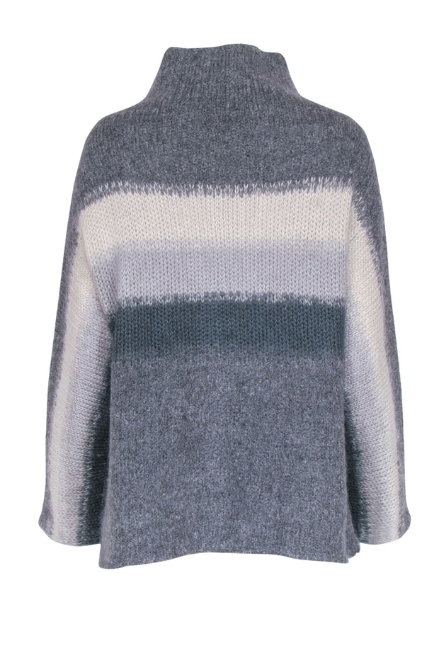 Current Boutique-Rag & Bone - Grey Ombre Turtleneck Sweater Sz S