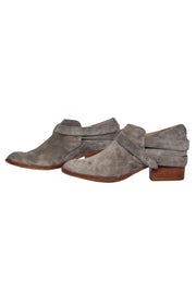 Current Boutique-Rag & Bone - Grey Suede Heeled Ankle Booties Sz 8