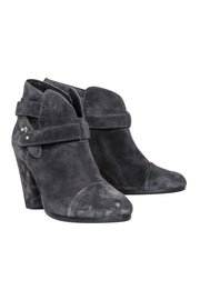 Current Boutique-Rag & Bone - Grey Suede Side Buckle Short Boots Sz 10