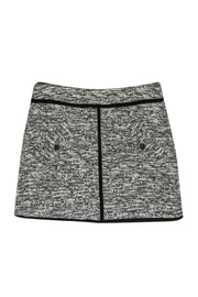 Current Boutique-Rag & Bone - Ivory & Black Tweed Miniskirt w/ Front Pockets Sz 2