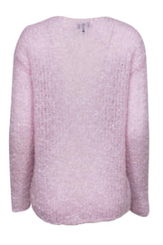 Current Boutique-Rag & Bone - Lavender Chunky Knit Mohair Blend V-Neck Sweater Sz XXS