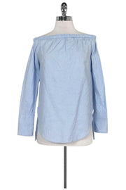 Current Boutique-Rag & Bone - Light Blue Off-the-Shoulder Top Sz XS