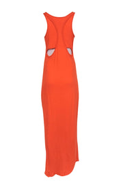 Current Boutique-Rag & Bone - Orange Knit Sleeveless Maxi Dress w/ Racerback Cutout Detail Sz XS