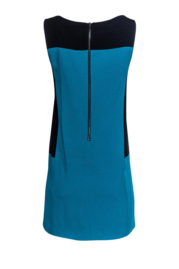 Current Boutique-Rag & Bone - Teal & Black Shift Dress Sz 2