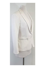 Current Boutique-Rag & Bone - White Zipper Detail Blazer Sz 0