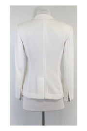 Current Boutique-Rag & Bone - White Zipper Detail Blazer Sz 0