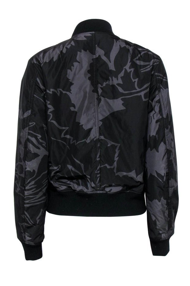 Current Boutique-Rag & Bone x Liberty - Black Camouflage Print Zip-Up Bomber Jacket Sz XS