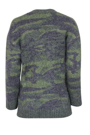 Current Boutique-Rails - Green Camo Wool Blend Oversized Cardigan Sz S