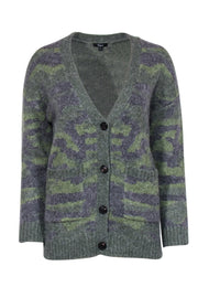 Current Boutique-Rails - Green Camo Wool Blend Oversized Cardigan Sz S