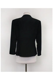 Current Boutique-Ralph Lauren - Black Blazer w/ Brooch Sz 8