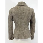 Current Boutique-Ralph Lauren Black Label - Wool Blend Herringbone Blazer Sz 6