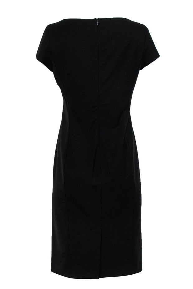 Current Boutique-Ralph Lauren - Black Square Neckline Cap Sleeve Dress Sz 8