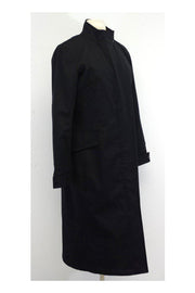 Current Boutique-Ralph Lauren - Black Trench Coat w/Vegan Fur Lining Sz 4