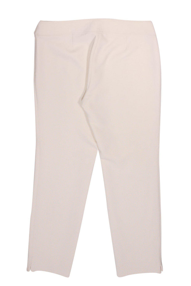 Current Boutique-Ralph Lauren - Cream Wool & Silk Tapered Trousers Sz 8