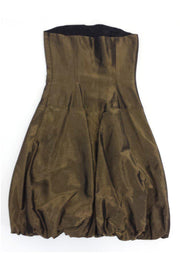 Current Boutique-Ralph Lauren - Gold Metallic Sleeveless Dress Sz 4