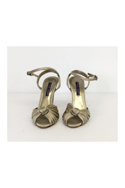 Current Boutique-Ralph Lauren - Metallic Strappy Heels Sz 6