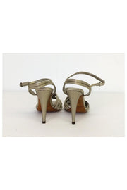 Current Boutique-Ralph Lauren - Metallic Strappy Heels Sz 6