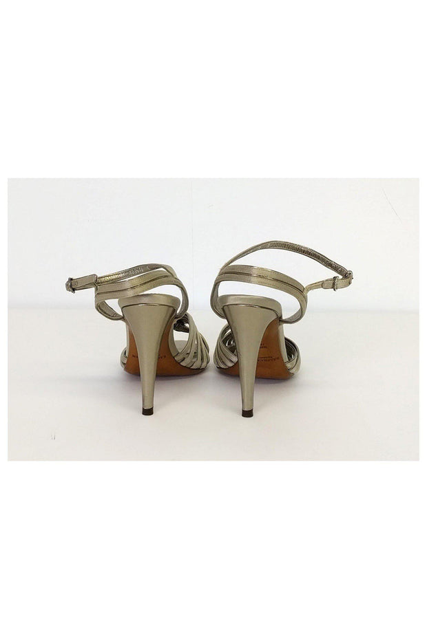 Current Boutique-Ralph Lauren - Metallic Strappy Heels Sz 6