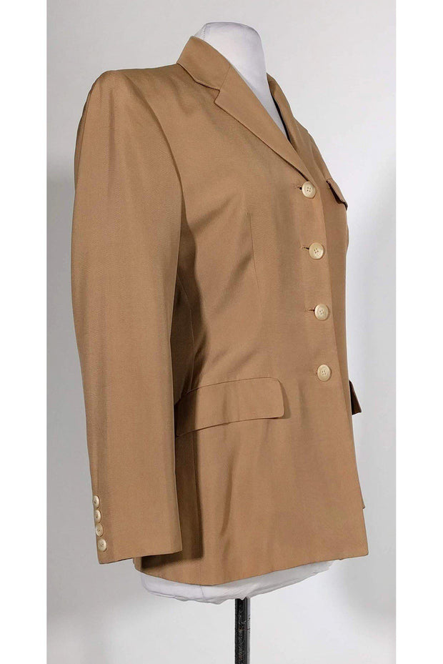 Current Boutique-Ralph Lauren - Tan Silk Blazer Sz 4