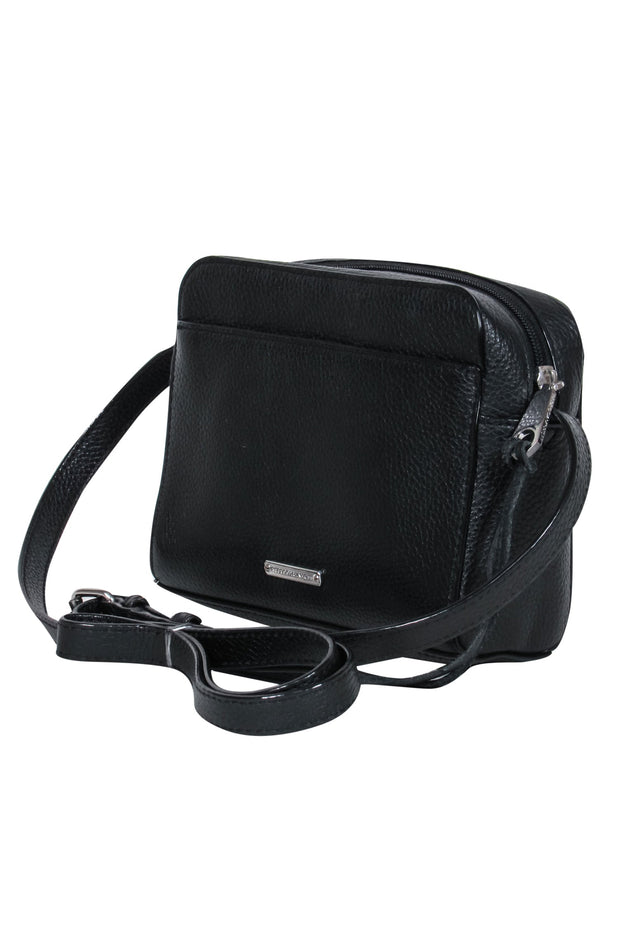 Current Boutique-Rebecca Minkoff - Black Square Pebbled Leather Crossbody