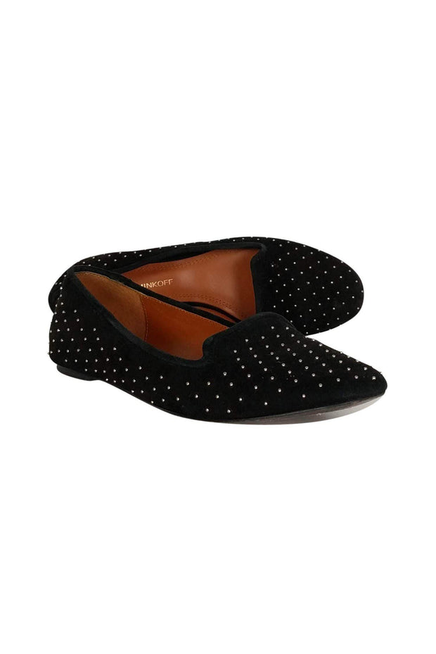 Current Boutique-Rebecca Minkoff - Black Studded Suede Flats Sz 8