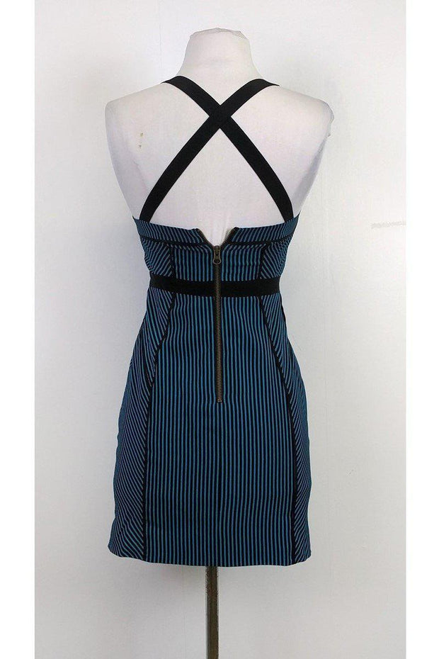 Current Boutique-Rebecca Minkoff - Blue Striped Dress Sz 0