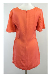 Current Boutique-Rebecca Minkoff - Coral Silk Short Sleeve Dress Sz 10