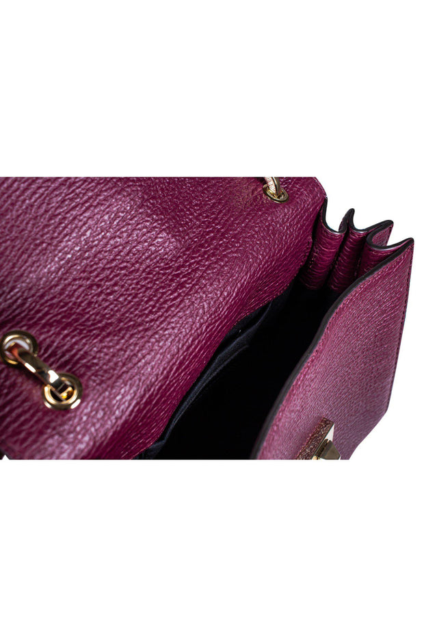 Current Boutique-Rebecca Minkoff - Dark Eggplant Leather Mini Satchel