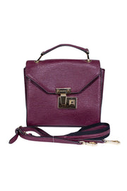 Current Boutique-Rebecca Minkoff - Dark Eggplant Leather Mini Satchel