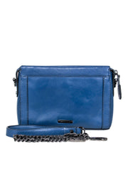 Current Boutique-Rebecca Minkoff - Dusty Blue Leather Chain Strap Crossbody