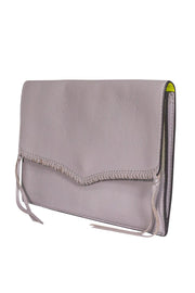 Current Boutique-Rebecca Minkoff - Gray Envelope Clutch w/ Lacing