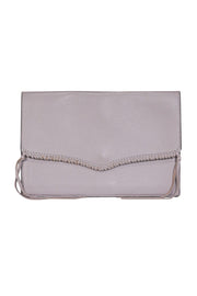 Current Boutique-Rebecca Minkoff - Gray Envelope Clutch w/ Lacing