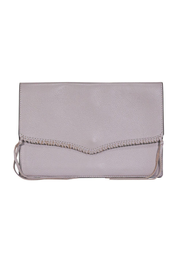 Current Boutique-Rebecca Minkoff - Gray Envelope Clutch w/ Lacing