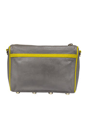 Current Boutique-Rebecca Minkoff - Gray & Yellow Leather Crossbody w/ Chain Strap