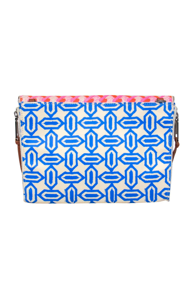 Current Boutique-Rebecca Minkoff - Multicolored Multi-Print Leather Fold-Over Crossbody