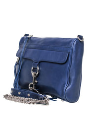 Current Boutique-Rebecca Minkoff - Navy Leather Large Crossbody Bag w/ Clasp