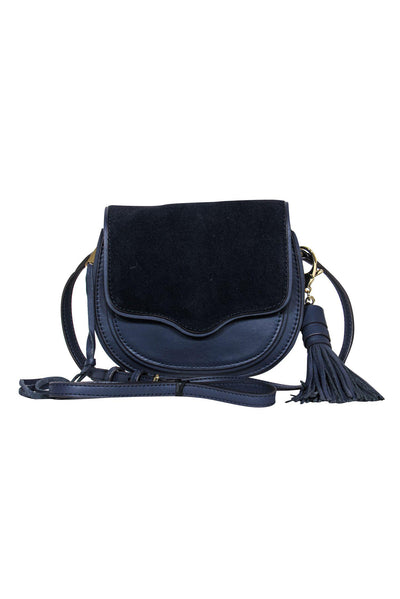 Current Boutique-Rebecca Minkoff - Navy & Suede Mini "Suki" Crossbody