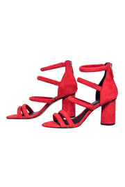 Current Boutique-Rebecca Minkoff - Red Suede Strappy Pumps Sz 6