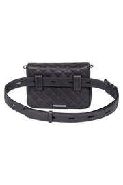 Current Boutique-Rebecca Minkoff - Small Dark Grey Quilted Convertible Crossbody Bag